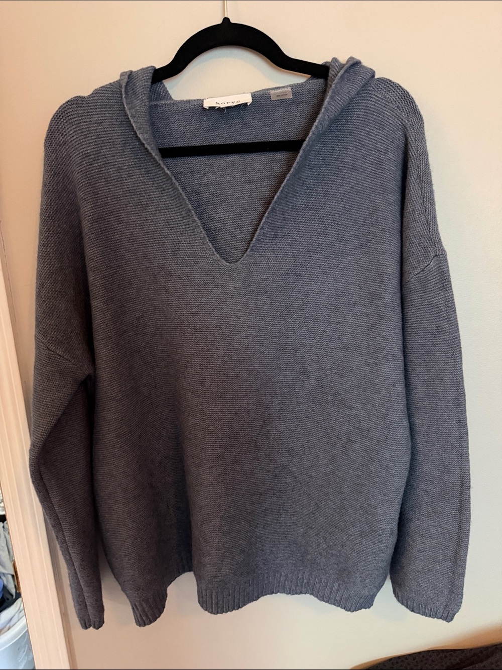 Cozy V-Neck Hooded Sweater